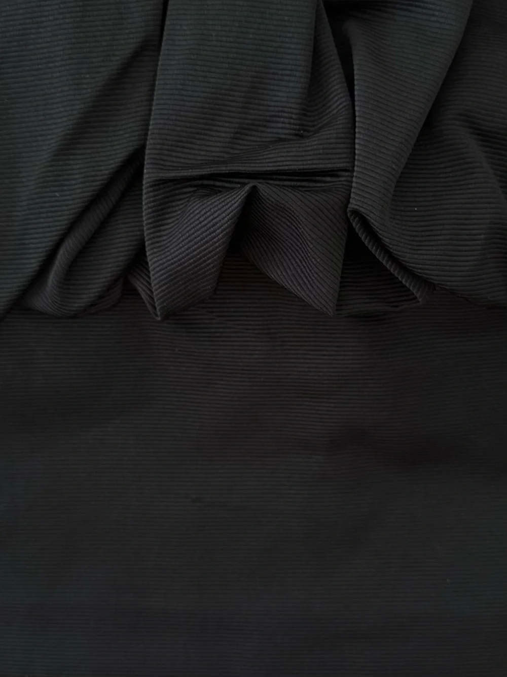 Reiss Black Bubble-Hem Mini Skirt